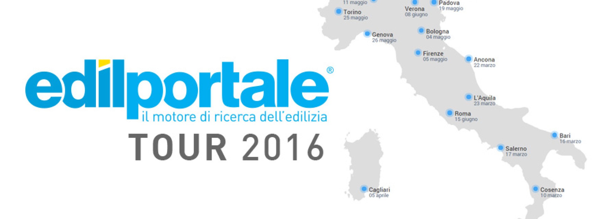 EdilPortale Tour 2016: si parte a Catania il 9 marzo