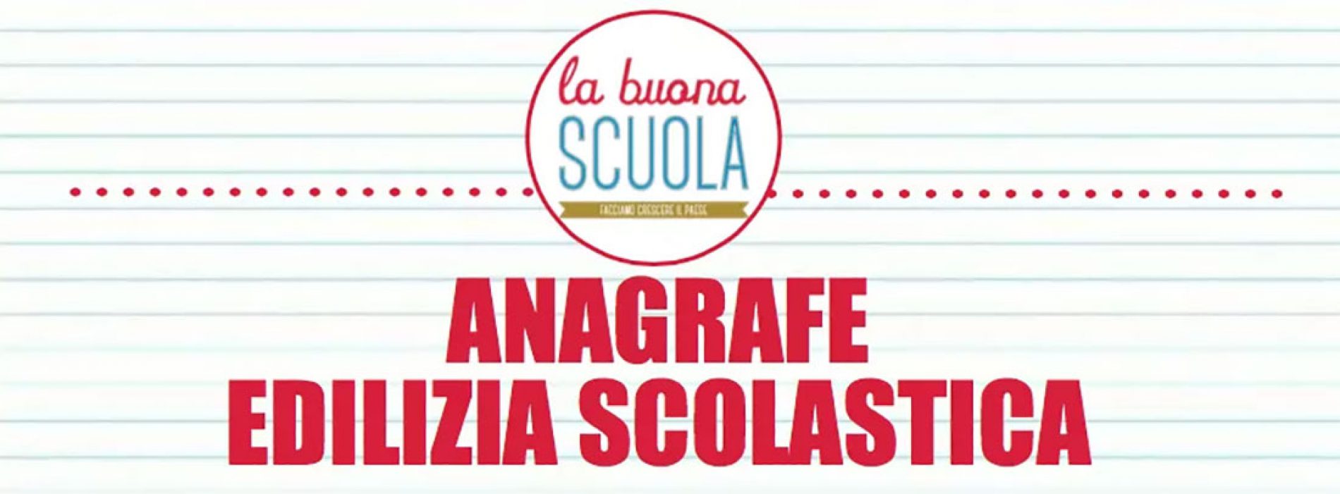 In arrivo l’Anagrafe dell’Edilizia Scolastica