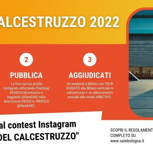 SAIE Bologna 2022: contest fotografico “il bello del calcestruzzo”